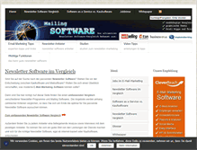 Tablet Screenshot of mailing-software.de